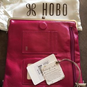 NWT Pink Hobo leather Lauren wallet.